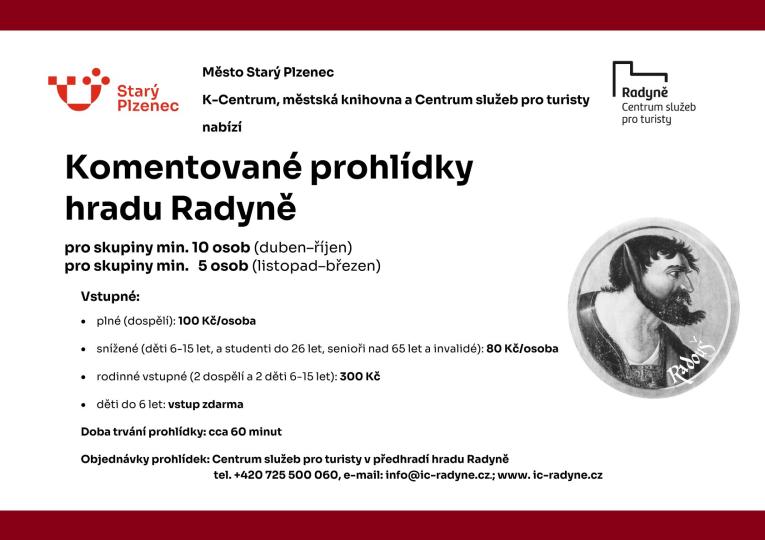 komentované prohlídky hradu Radyně